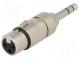 Adaptér  Jack 6,35mm vidlica,XLR samica  stereo  PIN  3
