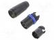 Konektor  okrúhle  spájkovanie  vidlica  speakON STX  9÷16mm  6mm2
