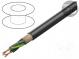 Vodič  NYY  okrúhly  drôt  Cu  4G10mm2  PVC  čierna  0,6/1kV