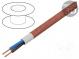 Vodič  H03VV-F,OMY  okrúhly  lanko  Cu  2x0,75mm2  textilné  50m