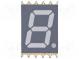 Displej  LED  SMD  7-segmentový  10mm  modrý  40mcd  anóda  Poč.zn 1