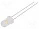 LED  5mm  biela teplá  14400÷18000mcd  30÷35lm  85°  2,7÷3,4V