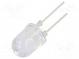 LED  10mm  oranžová  30°  Čelo  konvexné  Raster  5,16mm  390mW