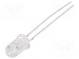 LED  5mm  červená  2180÷3000mcd  3,5÷4,5lm  60°  30mA  1,8÷2,6V