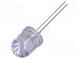LED  10mm  červená  14400÷17000mcd  30°  Čelo  konvexné