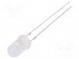 LED  5mm  žltá  4200÷5800mcd  100°  20mA  1,8÷2,6V  Čelo  konvexné