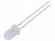 LED  5mm  žltá  2180÷3000mcd  100°  20mA  1,8÷2,6V  Čelo  konvexné