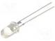 LED  5mm  žltá  80000÷100000mcd  15°  20mA  1,8÷2,5V  Čelo  konvexné