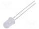LED  5mm  žltá  22000÷25000mcd  15°  30mA  1,8÷2,26V  Čelo  konvexné