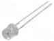 LED  5mm  žltá  1120÷2180mcd  140°  20mA  1,8÷2,4V  Čelo  plochá