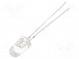LED  5mm  modrá  50000÷60000mcd  8°  70mA  2,8÷3,6V  Čelo  konvexné