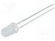 LED  5mm  modrá  12000÷14400mcd  15°  30mA  2,9÷3,6V  Čelo  konvexné