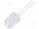 LED  10mm  modrá  5800÷7000mcd  30°  bez prstenca  Čelo  konvexné
