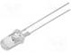 LED  5mm  zelená  25000÷30000mcd  30°  50mA  3÷3,8V  Čelo  konvexné