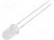 LED  3mm  modro-zelený  8400÷10000mcd  30°  Čelo  konvexné