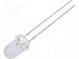 LED  5mm  zelená  25000÷30000mcd  15°  20mA  2,9÷3,6V  bez dorazu