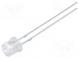 LED  5mm  zelená  1560÷2000mcd  140°  20mA  2,9÷3,6V  Čelo  plochá