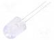 LED  10mm  zelená  18000÷22000mcd  30°  bez prstenca