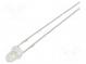 LED  3mm  zelená  36000÷43000mcd  15°  Čelo  konvexné  8÷10lm