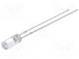 LED  3mm  zelená  750÷1120mcd  110°  Čelo  plochá  Raster  2,54mm