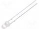 LED  3mm  zelená (fluorescent green)  10000÷12000mcd  30°