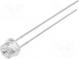 LED  4,8mm  červená  750mcd  100°  Čelo  konvexné  1,8÷2,6V  THT