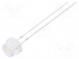 LED  4,8mm  fialová  500÷750mcd  1÷1,5lm  100°  Čelo  konvexné  THT