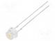 LED  4,8mm  biela teplá  imitácia efektu svetla sviečky  100°