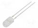 LED  5mm  biela teplá  18000÷22000mcd  8,5÷10lm  30°  30mA  102mW
