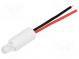 LED  5mm  biela teplá  18000÷20000mcd  15°  16mA  1,2÷1,5V  3000K