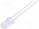 LED  5mm  biela teplá  18000÷22000mcd  15°  20mA  2,9÷3,6V