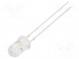 CRLED  5mm  biela teplá  8000mcd  30°  14mA  5,5÷20V  Čelo  konvexné
