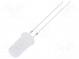 LED  5mm  biela teplá  500÷750mcd  180°  20mA  2,7÷3,4V  2700-3200K