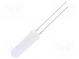 LED  5mm  biela teplá  500÷750mcd  140°  20mA  2,7÷3,4V  bez dorazu