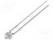 LED  1,8mm  biela teplá  2180÷3000mcd  30°  2,9÷3,6V  3,3x3mm