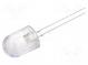 LED  10mm  biela teplá  14400÷18000mcd  30°  bez prstenca
