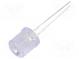 LED  10mm  biela teplá  1560÷2180mcd  100°  Čelo  plochá