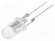 LED  5mm  biela teplá  43000÷50000mcd  33÷38lm  40°  150mA
