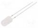 LED  5mm  biela teplá  500÷750mcd  30°  20mA  2,8÷3,6V