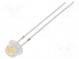 LED  4,8mm  biela neutrálna  4200÷5800mcd  10÷12lm  100°  7,8÷9,5V