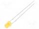 LED  3mm  oranžová  100÷150mcd  140°  Čelo  plochá  Raster  2,54mm