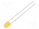 LED  3mm  oranžová  100÷150mcd  120°  Čelo  vklesnuté