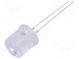 LED  10mm  oranžová  1120÷1560mcd  100°  Čelo  plochá