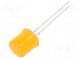 LED  9,7mm  oranžová  500÷750mcd  180°  Čelo  plochá  Raster  2,54mm