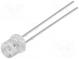 LED  5mm  zelená  750÷1120mcd  140°  20mA  2,8÷4V  Čelo  plochá