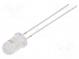 CRLED  5mm  červená  7500mcd  30°  14mA  5÷20V  Čelo  konvexné