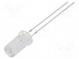 LED  5mm  červená  750÷1120mcd  50°  20mA  1,8÷2,6V  Čelo  plochá