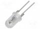 LED  5mm  červená  12000÷14400mcd  18÷20lm  90°  150mA  2,2÷2,6V