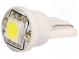 LED lampa  biela neutrálna  T10,W2,1x9,5d,W5W  Umen  12VDC  0,24W