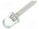 LED  10mm  trojfarebná  RGB  7000÷8500mcd  10000÷12000mcd  30°